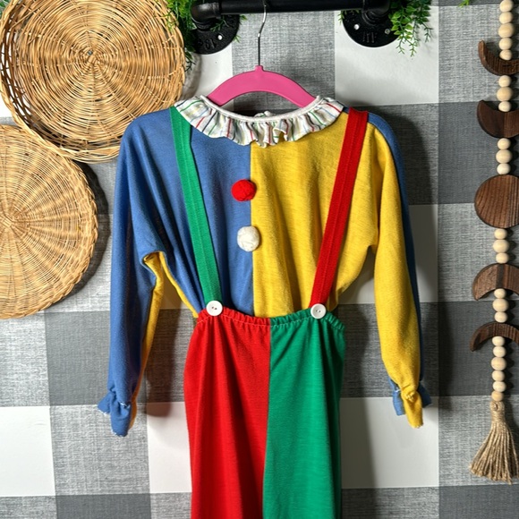 Vtg Kids Clown Costume - Picture 2 of 5